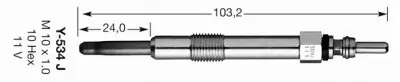 Bujía de precalentamiento NGK 3413 NGK 3413 Premium